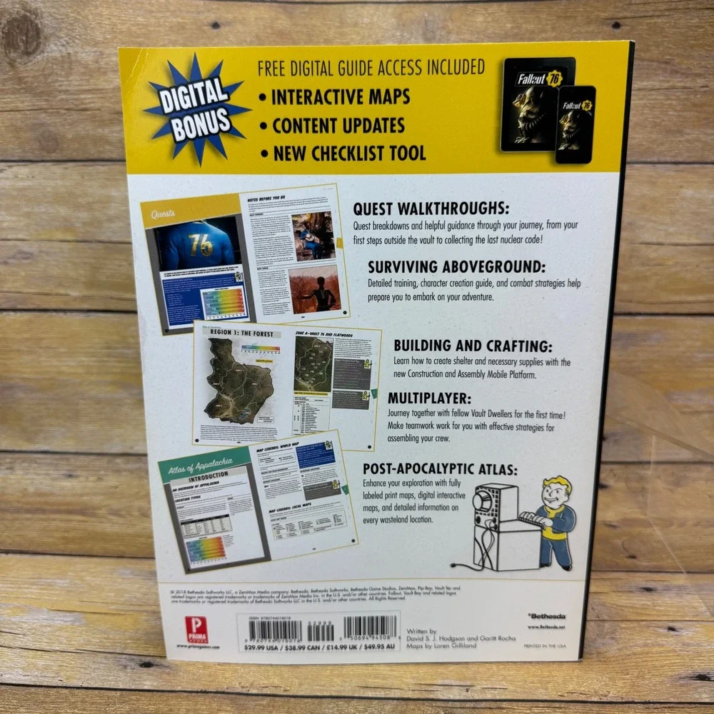 Fallout 76: Official Guide by Garitt Rocha and David Hodgson (2018, Paperback)‎